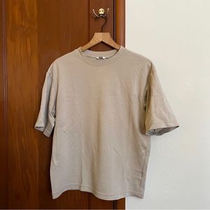 UNIQLO U AIRism Cotton Oversized Crew Neck T-Shirt
